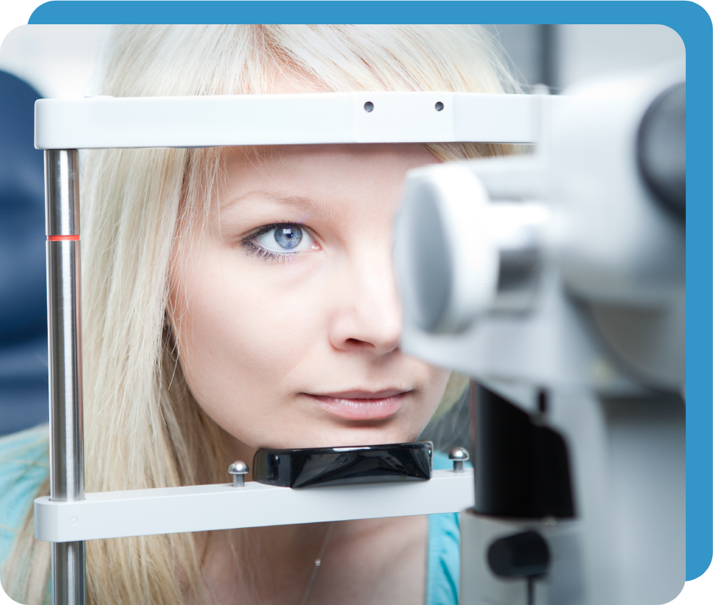 Woman Having Her Eyes Examined